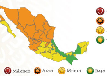 Semáforo COVID en México: hay 4 estados en verde, 15 en naranja y 13 en amarillo