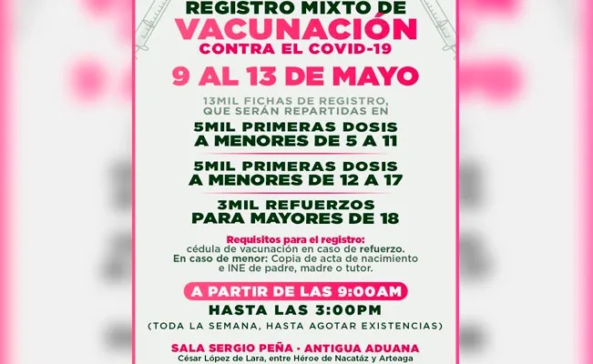 Anuncia Gobierno de NLD una semana más de vacunación anticovid