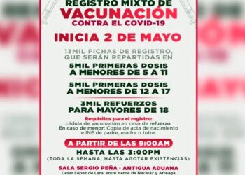 Llama Gobierno de Nuevo Laredo a vacunar a menores vs COVID-19