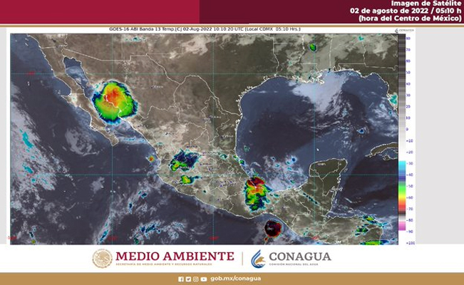 ¡Cuídate: se prevén lluvias fuertes por la onda tropical 18 y el monzón mexicano!