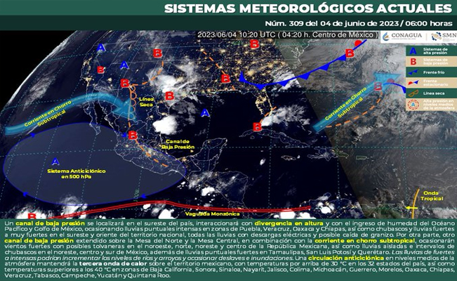 ¡A protegerse!: se mantiene el pronóstico de clima extremo para México